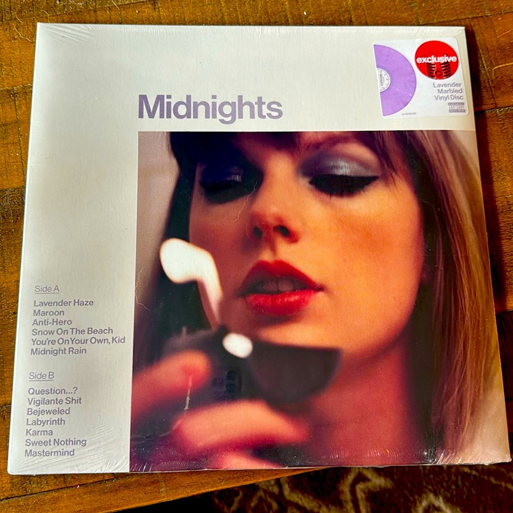 New Midnights Taylor Swift Vinyl- lavender marbled